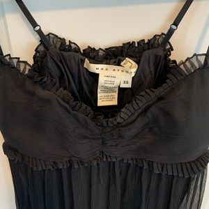 Max Studio 100% silk Black formal dress XS